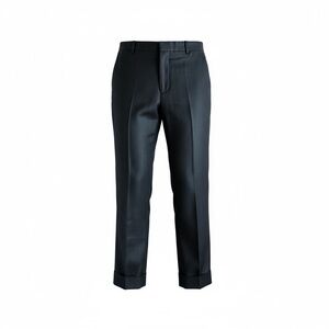 JCrew linen pants cuffed pant size 6 pockets straight leg belt loops black